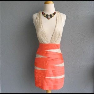 Sexy BEBE Creamsicle Dress Size XS